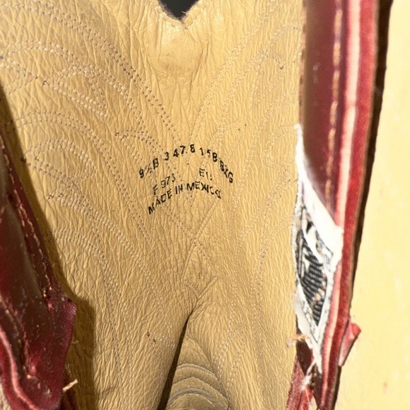 Frye Size 9.5B Billy Harness Redwood Women's Leather Cowboy Boots - Picture 8 of 9